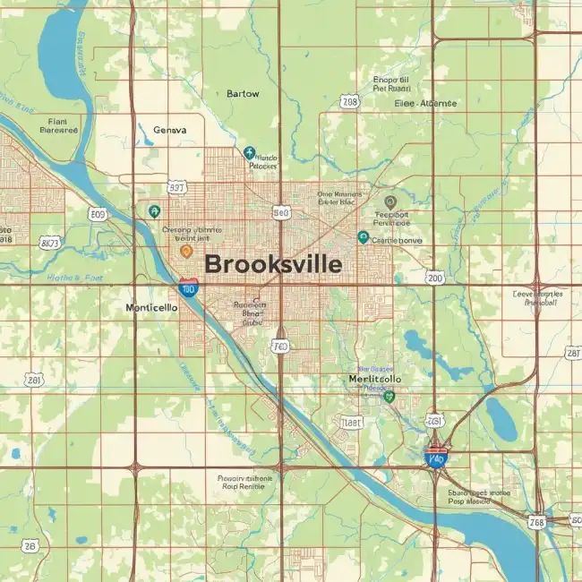 Service area map